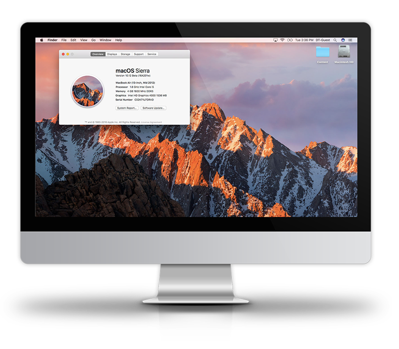 Support für OS-X Support für OS-X