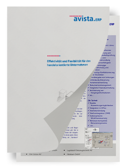 Flyer avista.ERP - Produktionsbetriebe